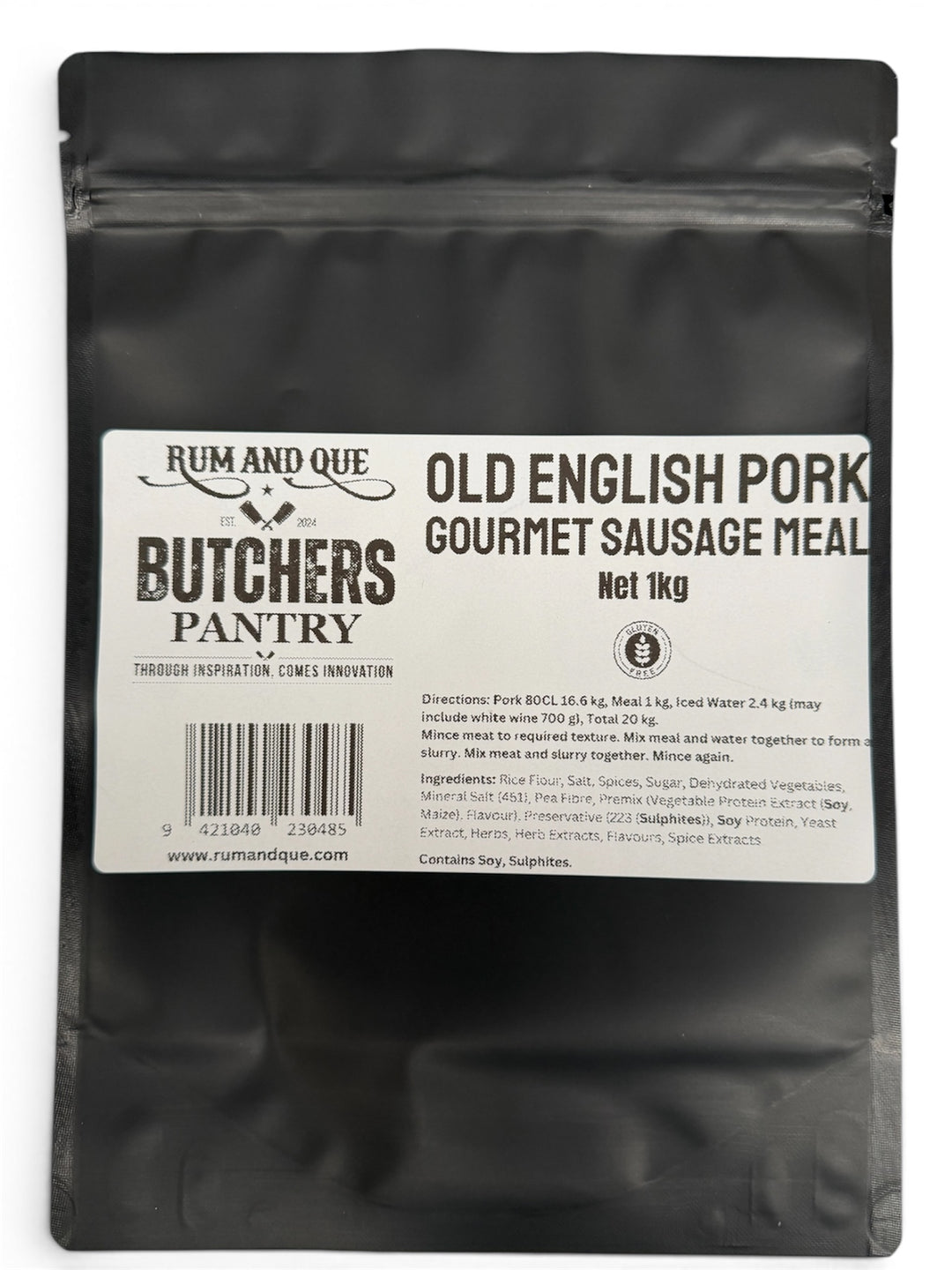 Gluten Free Old English Pork Gourmet Sausage Meal